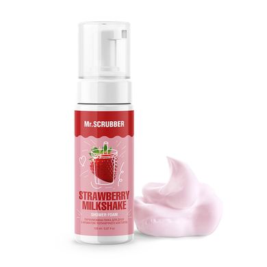 Фото Парфумована пінка для душу з ароматом полуничного коктейлю Strawberry Milkshake Mr.SCRUBBER