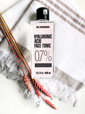 Фото Тонік для обличчя з гіалуроновою кислотою Hyaluronic acid face tonic 0,7% Mr.SCRUBBER