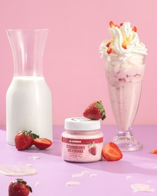 Фото Крем-скраб для рук і тіла з ароматом полуничного коктейлю Strawberry Milkshake Mr.SCRUBBER