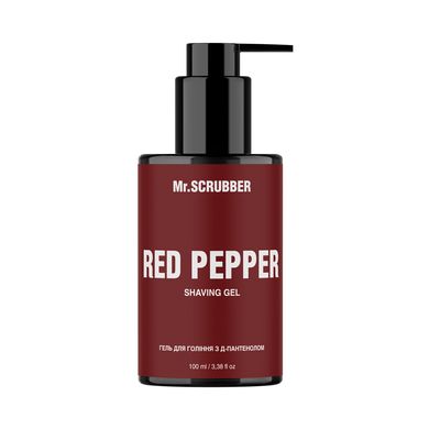 Гель для гоління з д-пантенолом Red Pepper Mr.SCRUBBER