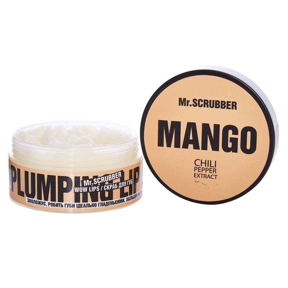 Скраб для губ Wow Lips Mango Mr.SCRUBBER купить в Украине | Натуральная  косметика Mr.scrubber